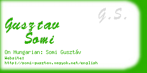 gusztav somi business card